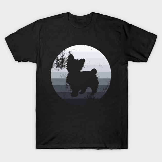 Morkie Silhouette T-Shirt by Fusti